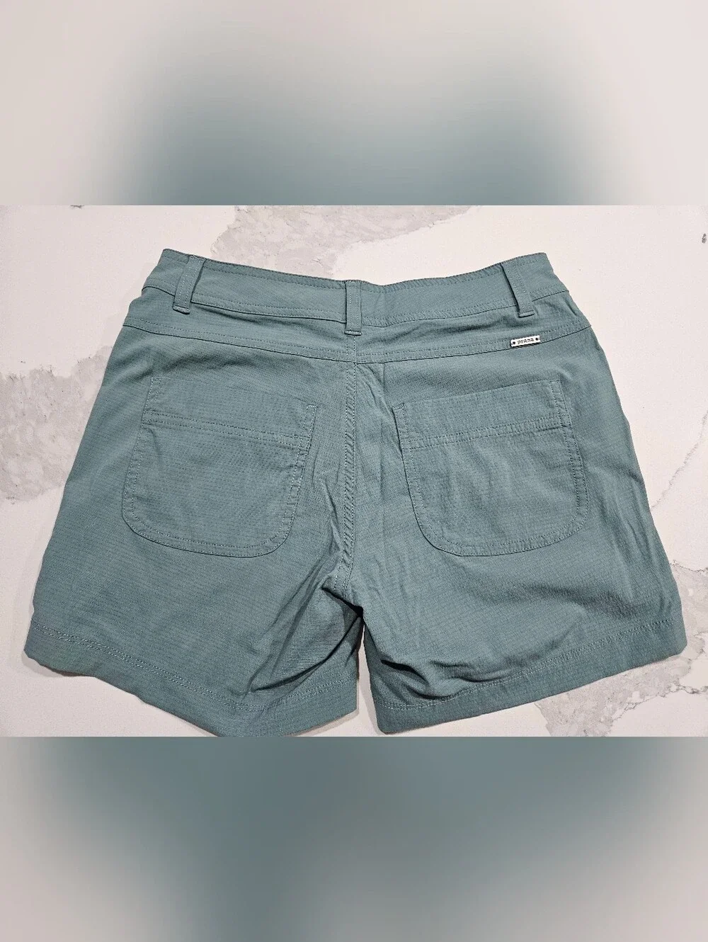 Prana Women's Teal Athletic Shorts - Picture 2 of 7